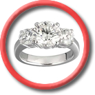 3-Stone Diamond Rings
